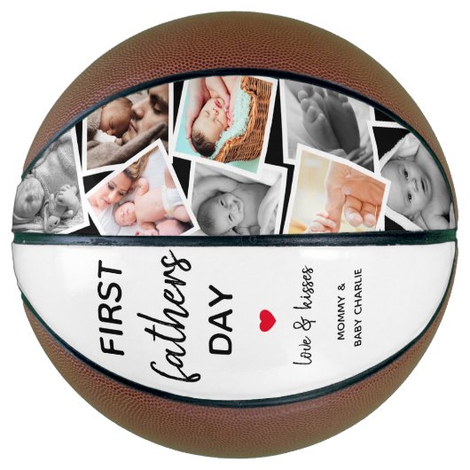 Eenvoudig eerste Vaderdag Afbeelding | Papa Basketbal (Voorkant)