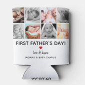 Eenvoudig eerste Vaderdag Afbeelding | Papa Blikjeskoeler (Achterkant)