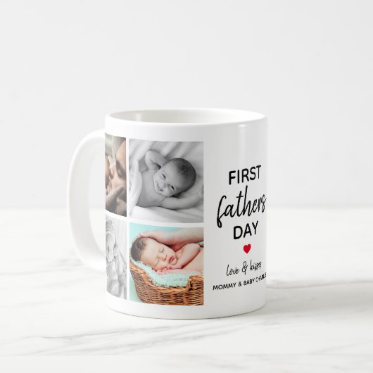 Eenvoudig eerste Vaderdag Afbeelding | Papa Koffiemok (Voorkant links)