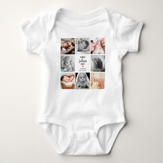 Eenvoudig eerste Vaderdag Afbeelding | Papa Romper (Voorkant)