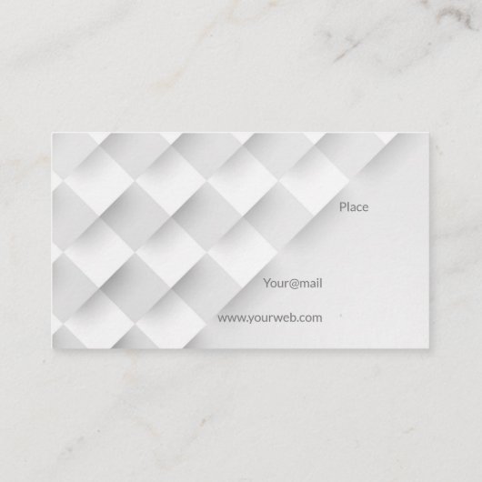 Eenvoudig effectief visitekaartje (Achterkant)