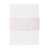 Eenvoudig effen Bord Blush Solid Achtergrond Monog Uitnodigingen Wikkel (Achterkant Voorbeeld)