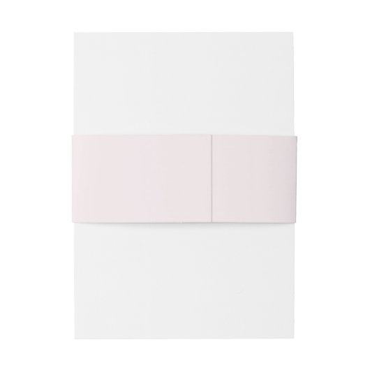 Eenvoudig effen Bord Blush Solid Achtergrond Monog Uitnodigingen Wikkel (Achterkant Voorbeeld)