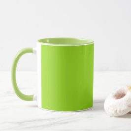 Eenvoudig effen groen mok