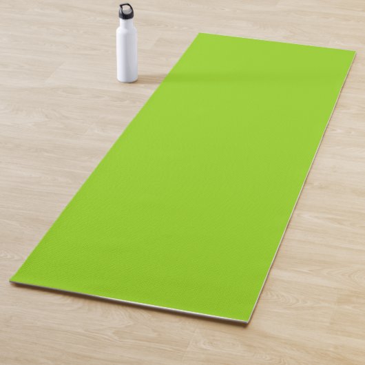 Eenvoudig effen groen yogamat (In situ)