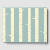 Eenvoudig Eggshell Blue Birch Wedding Guestbook Gastenboek (Achterkant)