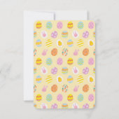 Eenvoudig Ei & Pasen Geschilderde Eieren Patroon G Bedankkaart (Achterkant)