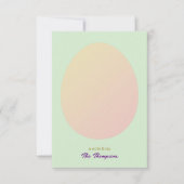 Eenvoudig Ei & Pasen Geschilderde Eieren Patroon G Bedankkaart (Voorkant)