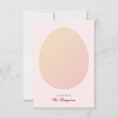 Eenvoudig Ei & Pasen Geschilderde Eieren Patroon Z Bedankkaart (Voorkant)