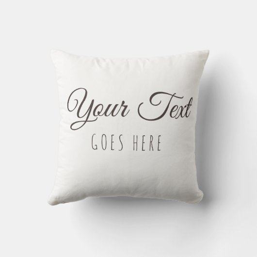 Eenvoudig eigen tekst toevoegen kussen (Achterkant)