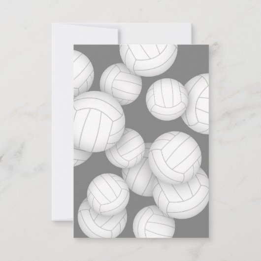 Eenvoudig einde van het seizoen volleybal Awards b Kaart (Achterkant)