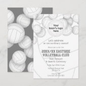 Eenvoudig einde van het seizoen volleybal Awards b Kaart (Voorkant / Achterkant)