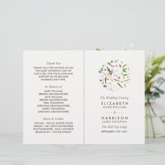 Eenvoudig elastisch programma voor botanische wild (Staand voorkant)