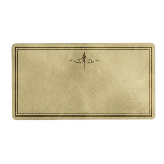 Eenvoudig Elegance Apothecary Label (Voorkant)