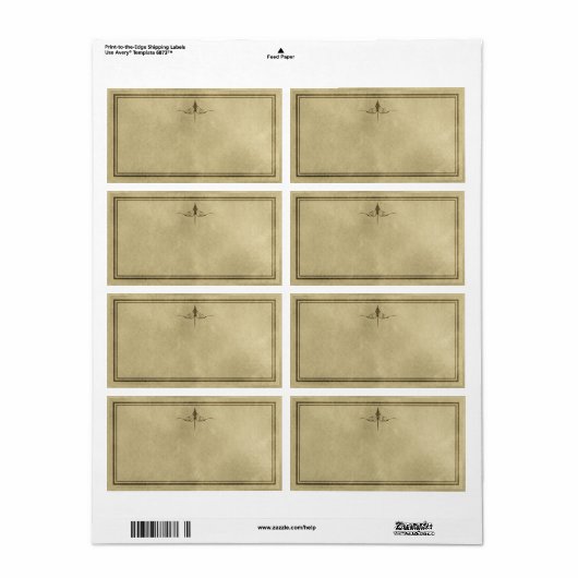 Eenvoudig Elegance Apothecary Label (Full Sheet)