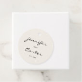 Eenvoudig, elegant, 1 foto bruiloft bedankjes labels (In situ)