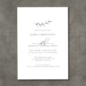 Eenvoudig Elegant 30ste Verjaardag Verrassingsfees Kaart