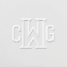 Eenvoudig Elegant 3 Initiaal Letter Monogram MF #3