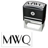 Eenvoudig Elegant 3 Initiaal Monogram #6S Zelfinktende Stempel (In situ)