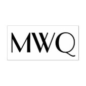 Eenvoudig Elegant 3 Initiaal Monogram #6S Zelfinktende Stempel (Design)