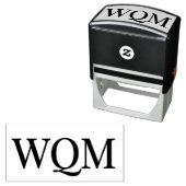 Eenvoudig Elegant 3 Initiaal Monogram #92 Zelfinktende Stempel (In situ)