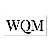 Eenvoudig Elegant 3 Initiaal Monogram #92 Zelfinktende Stempel (Design)