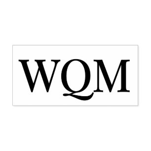 Eenvoudig Elegant 3 Initiaal Monogram #92 Zelfinktende Stempel