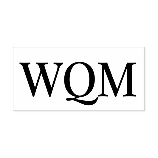 Eenvoudig Elegant 3 Initiaal Monogram #92 Zelfinktende Stempel (Design)