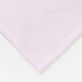 Eenvoudig elegant aangepast jouw naam florale adem fleece deken (Hoek)