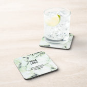 Eenvoudig elegant aangepast jouw naam marmer bier onderzetter (Rechterzijde)