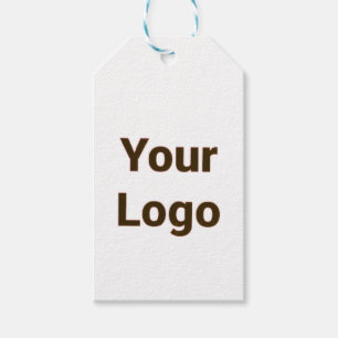 Eenvoudig elegant aangepast logo hier bedrijf g gi cadeaulabel