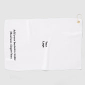 Eenvoudig elegant aangepast logo hier bedrijf golf golfhanddoek (Horizontaal)