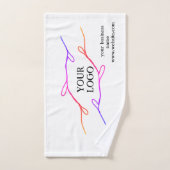 Eenvoudig elegant aangepast logo hier bedrijf handdoek (Handdoek)