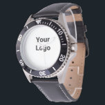 Eenvoudig elegant aangepast logo hier bedrijf horloge<br><div class="desc">Ontwerp</div>