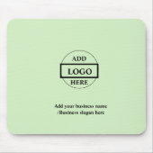 Eenvoudig elegant aangepast logo hier bedrijf muismat (Voorkant)