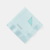 Eenvoudig elegant aangepast logo hier bedrijf napk servet (Hoek)