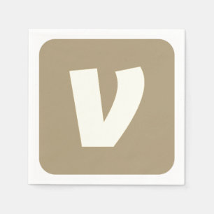 Eenvoudig elegant aangepast logo hier bedrijf napk servet