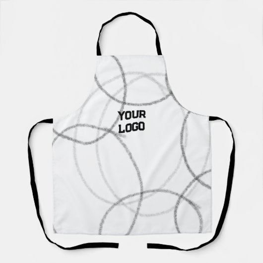 Eenvoudig elegant aangepast logo hier bedrijf schort (Voorkant)