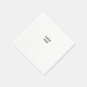 Eenvoudig elegant aangepast logo hier bedrijf servet (Hoek)