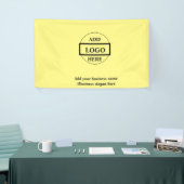 Eenvoudig elegant aangepast logo hier bedrijf spandoek (Beurs)