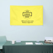 Eenvoudig elegant aangepast logo hier bedrijf spandoek (Beurs)