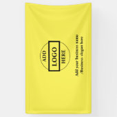 Eenvoudig elegant aangepast logo hier bedrijf spandoek (Verticaal)