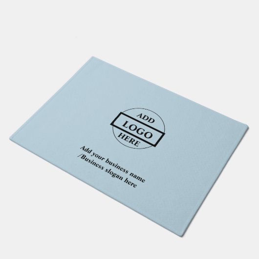 Eenvoudig elegant aangepast logo hier bedrijf t la deurmat (Schuin)