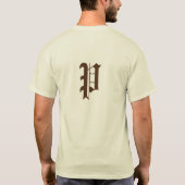 Eenvoudig elegant aangepast logo hier bedrijf T T-shirt (Achterkant)