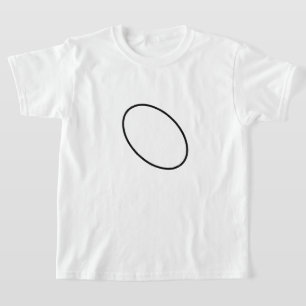 Eenvoudig elegant aangepast logo hier bedrijf T T-shirt