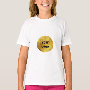 Eenvoudig elegant aangepast logo hier bedrijf T T-shirt