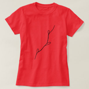 Eenvoudig elegant aangepast logo hier bedrijf T T-shirt