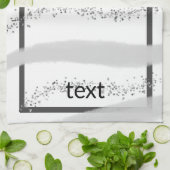 Eenvoudig elegant aangepast logo hier bedrijf theedoek (Gevouwen)