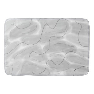 Eenvoudig elegant aangepast logo hier bedrijf voor badmat