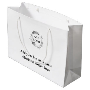Eenvoudig elegant aangepast logo hier groot bedrij cadeauzakje